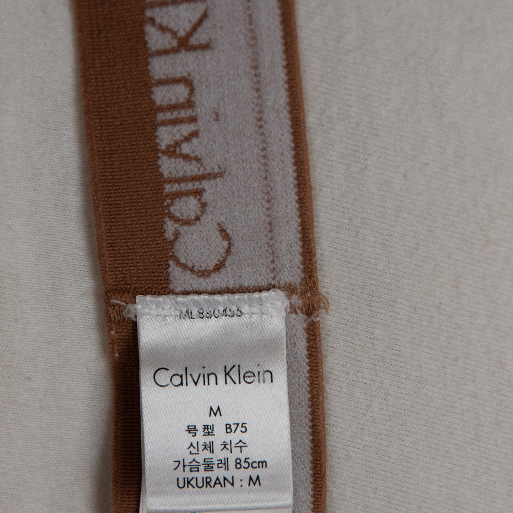 Calvin Klein Tan Unlined Bralette - Picture 4 of 4
